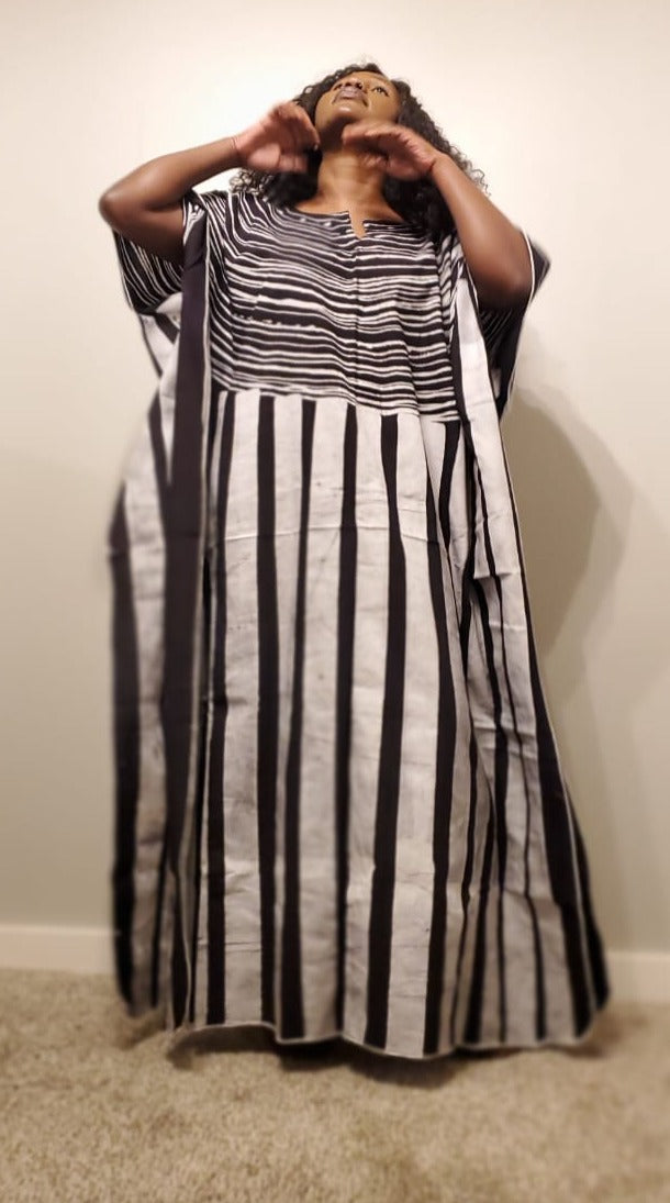 Batiki boubou zebra